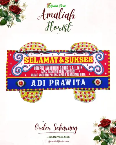 Karangan Bunga Ucapan Selamat di Sidowangi